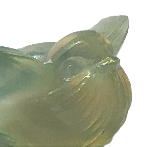 Sabino Opalescent Crystal Art Glass - Small Flying Bird - "Oiseur Batilleur" - Picture 7 of 8